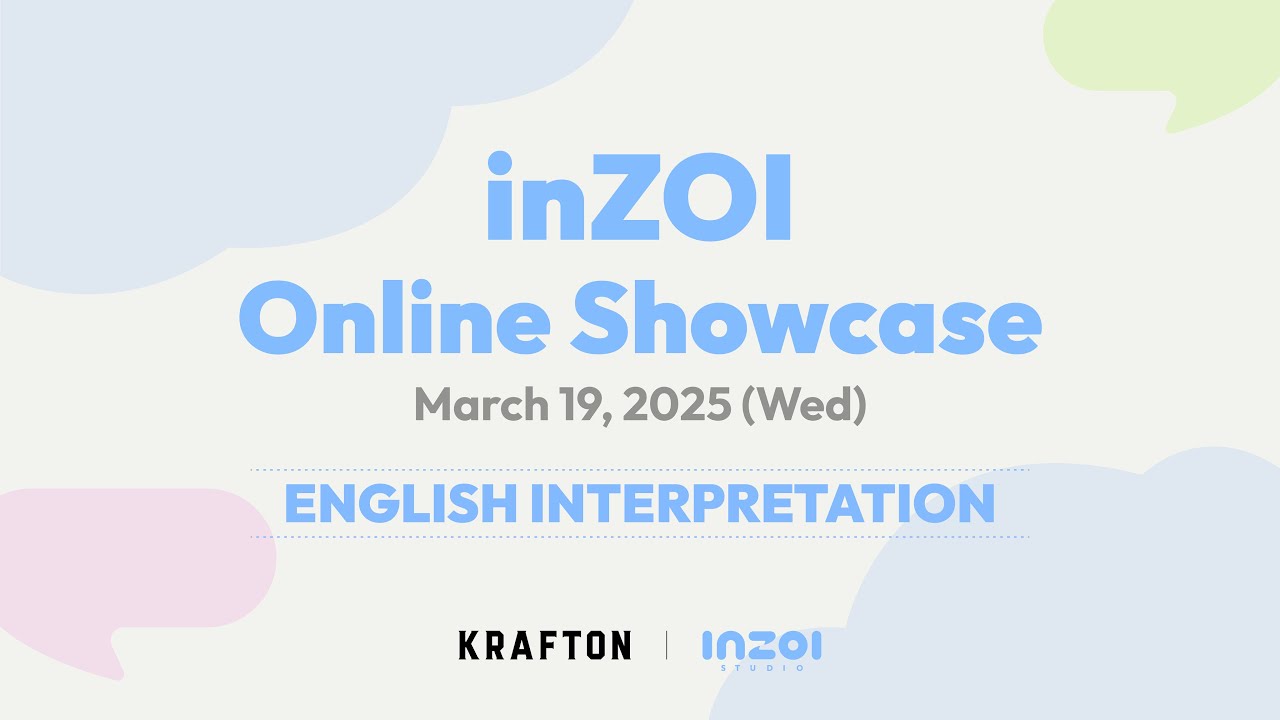 [LIVE][EN] inZOI Online Showcase