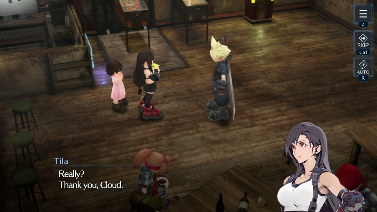 Final Fantasy VII Ever Crisis | PC | Cloud Gives Tifa a Flower