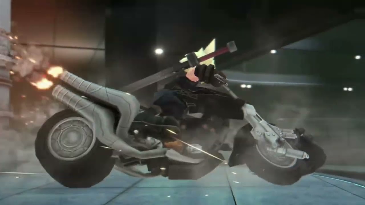 Final Fantasy VII Ever Crisis | PC | Escape from Shinra | Cloud rides a motorbike