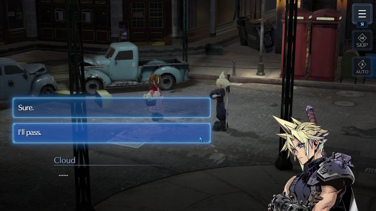 Final Fantasy VII Ever Crisis | PC | Cloud decides not to buy the Flower