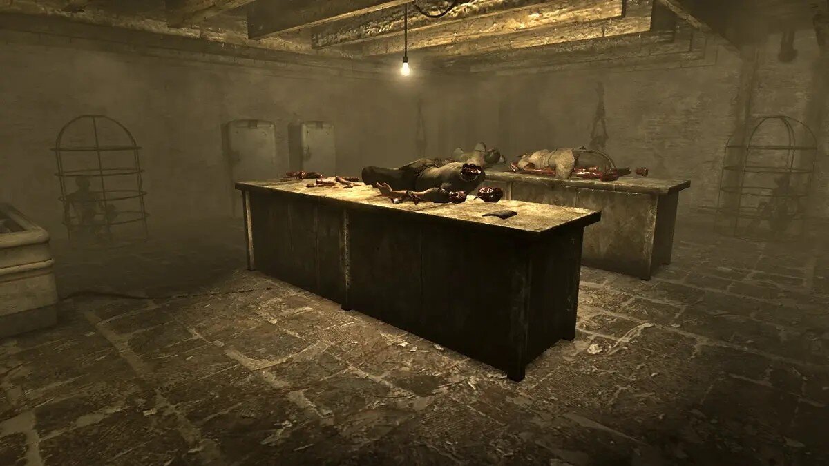 A cannibal settlement, a maniac artist, sadistic experiments, and other creepy stories The Fallout games have some really creepy stories that seem to come from horror movies.-3