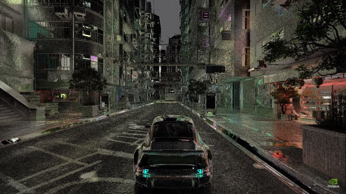 Rays sent to objects as part of a trace leave behind a lot of visual noise